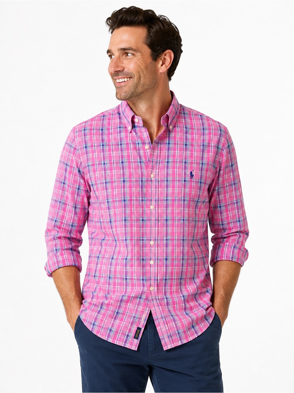 Polo Ralph Lauren Pink Plaid Button-Down Shirt